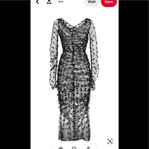 Dolce & Gabbana Tulle Polka Dot Cocktail Dress SZ 40